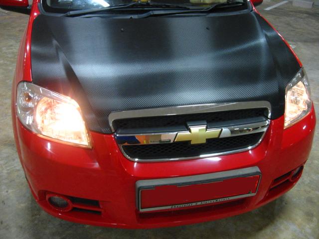 Bonnet (Chevrolet Aveo) -Semi Gloss CF